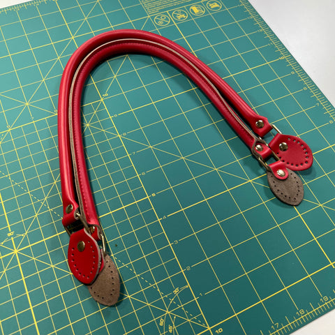 Leather Handles - Red